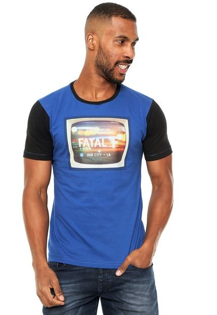 Camiseta Fatal Surf Estampada Azul - Marca Fatal Surf