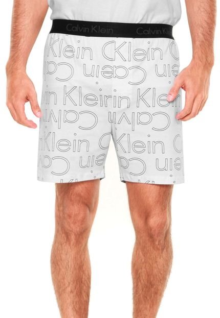 Bermuda Calvin Klein Underwear Logo Branca - Marca Calvin Klein Underwear