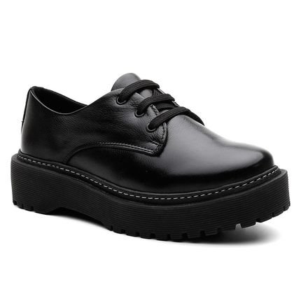 Sapato Oxford Feminino Vittal em Couro e Solado Plataforma - Marca USE VITTAL