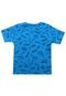 Camiseta Trick Menino Escrita Azul - Marca Trick