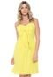 Vestido Ana Hickmann Curto Recortes Amarelo - Marca Ana Hickmann