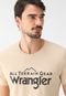 Camiseta Wrangler Reta Logo Bege - Marca Wrangler