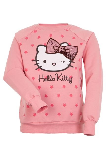 Moletom Hello Kitty Estrela Rosa - Marca Hello Kitty