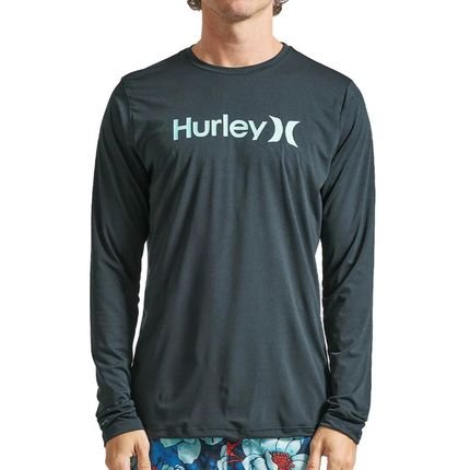 Camiseta Surf Hurley Manga Longa One&Only SM24 Preto - Marca Hurley