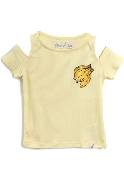 Blusa Fruteria Menina Banana Amarela - Marca Fruteria
