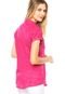 Camisa Mooncity Bordados Rosa - Marca Mooncity