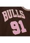 Regata Mitchell & Ness Brown Sugar Bacon Swingman Jersey Chicago Bulls 1997-98 Dennis Rodman Marrom - Marca Mitchell & Ness