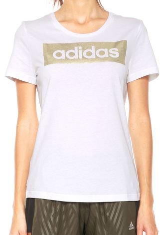 Camiseta adidas Performance Linear Branca
