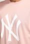 Camiseta New Era New York Yankees MLB Rosa - Marca New Era