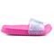 Chinelo Slide Nuvem Infantil Plugt Sereia Brilho Rosa Pink Transparente - Marca Plugt