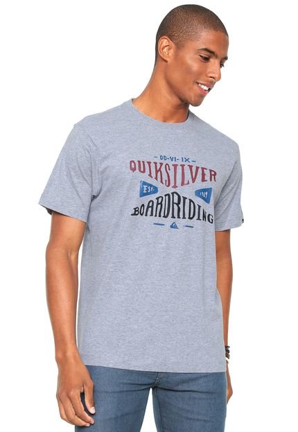 Camiseta Quiksilver Boarding Cinza - Marca Quiksilver