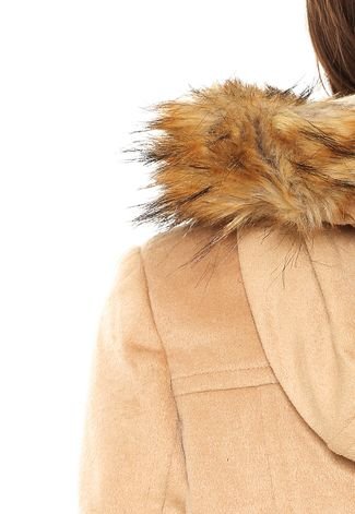 Tan Faux Fur Lined Parka