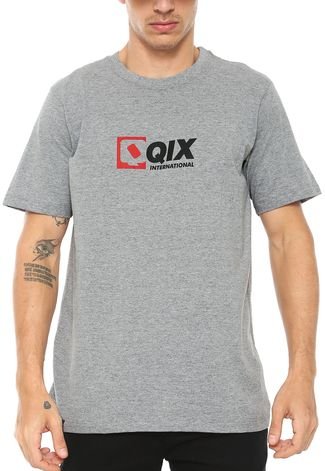 Camiseta Qix Logo Cinza