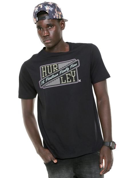 Camiseta Hurley Patch Back Preta - Marca Hurley