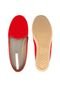 Slipper Moleca Liso Vermelho - Marca Moleca