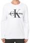 Moletom Fechado Calvin Klein Jeans Lettering Branca - Marca Calvin Klein Jeans