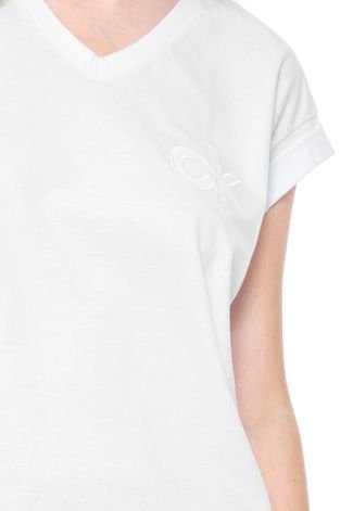 Camiseta Calvin Klein Logo Branca