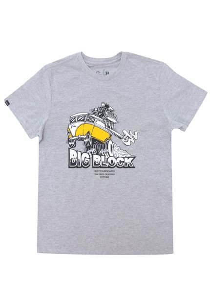 Camiseta Rusty Manga Curta Menino Cinza - Marca Rusty