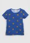 Camiseta Malwee Kids Infantil Onça Azul/Amarelo - Marca Malwee Kids