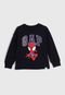 Blusa de Moletom GAP Homem Aranha Azul-Marinho - Marca GAP