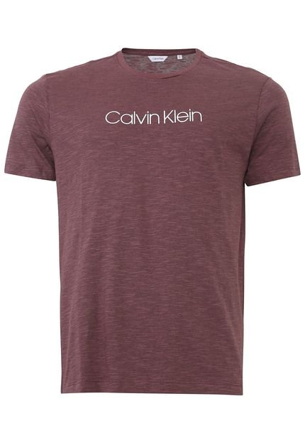 Camiseta Calvin Klein Flamê Vinho - Marca Calvin Klein