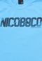 Camiseta Nicoboco Menino Escrita Azul - Marca Nicoboco