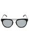 Óculos de Sol Khatto Geométrico Preto/Prata - Marca Khatto