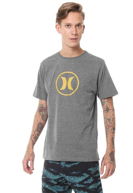 Camiseta Hurley Circle Icon Cinza - Marca Hurley