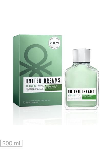 Perfume United Dreams Be Strong Man 200ml - Marca Benetton Fragrances
