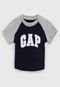 Camiseta GAP Infantil Logo Azul-Marinho - Marca GAP
