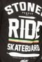 Camiseta Ride Skateboard Stone People Preta - Marca Ride Skateboard