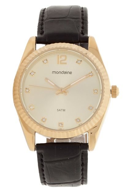 Relógio Mondaine 94259LPMTDR5 Dourado/Preto - Marca Mondaine