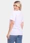 Tshirt Blusa Feminina Coffee Time Estampada Manga Curta Camiseta Camisa Branco - Marca ADRIBEN