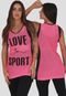 KIT  2 Blusas Tela Fitness ACADEMIA - Marca Click Mais Bonita