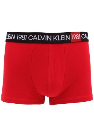 Cueca Calvin Klein Underwear Boxer Lettering Vermelha Compre