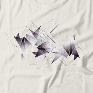 Camiseta Feminina Shards Of Glass - Off White
