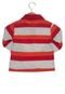 Camisa Polo Milon Infantil Listrada Cinza/Vermelha - Marca Milon