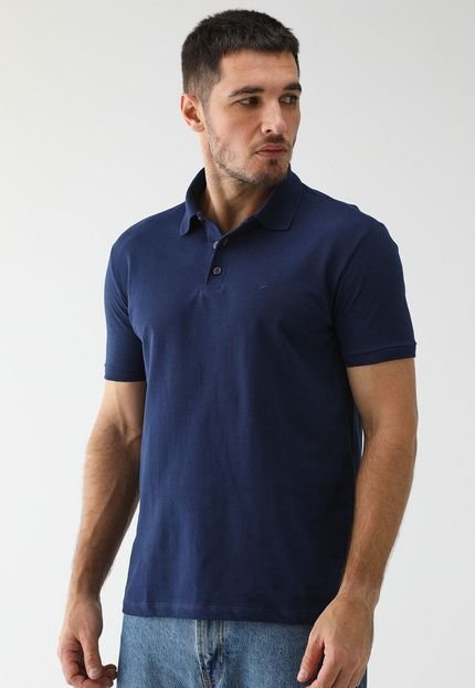 Camisa Polo Ellus Reta Piquet Azul-Marinho - Marca Ellus