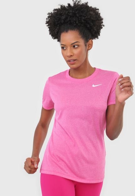 Camiseta Nike W Nk Dry Leg Cr Rosa - Marca Nike