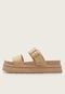 Rasteira Colcci Flatform Fivela Bege - Marca Colcci