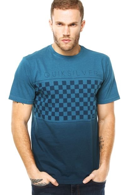 Camiseta Quiksilver Slim Fit Podium Azul - Marca Quiksilver