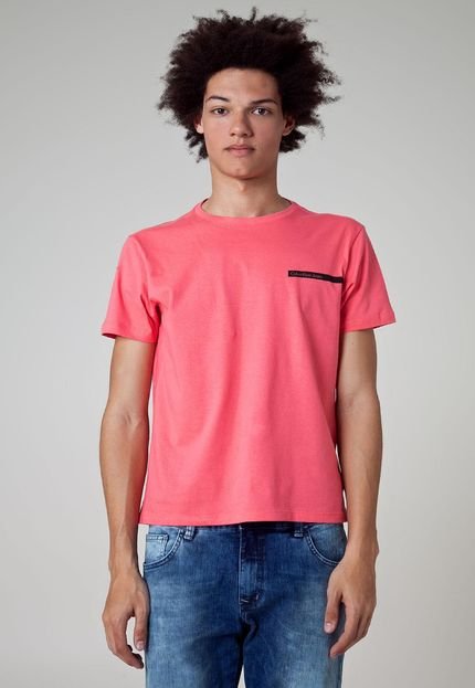 Camiseta Calvin Klein Jeans Simple Rosa - Marca Calvin Klein Jeans