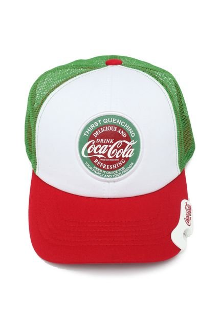 Boné Coca Cola Accessories Trucker Thirst Branco/Verde - Marca Coca-cola