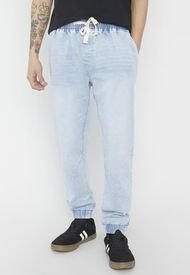 Jeans Jogger Denim Azul Claro - Hombre Corona