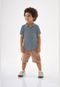 Camisa Polo Texturizada Up Baby Cinza - Marca Up Baby