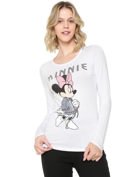 Blusa Cativa Disney Minnie Off-White - Marca Cativa Disney