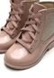 Bota Coturno Luelua Infantil Glitter Rosa - Marca Luelua