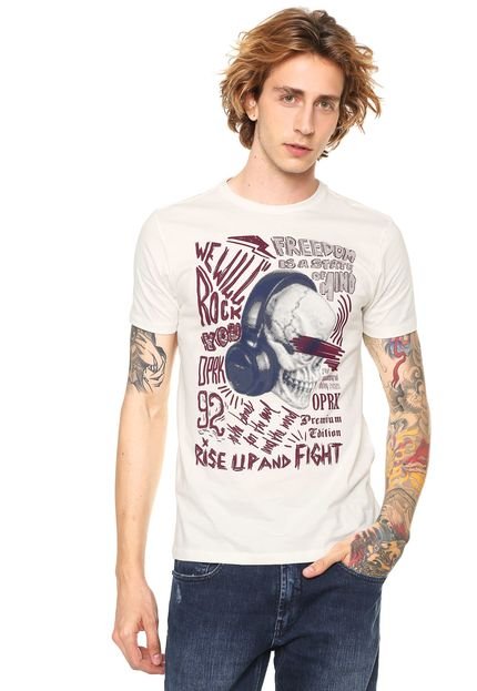 Camiseta Opera Rock Estampada Off-White - Marca Opera Rock