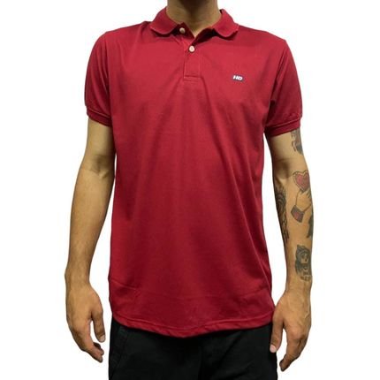 Camisa Polo Sleeve Red- HD - Vermelho - Marca HD