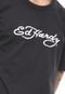Camiseta Ed Hardy  Death Before Dishonor Preta - Marca Ed Hardy
